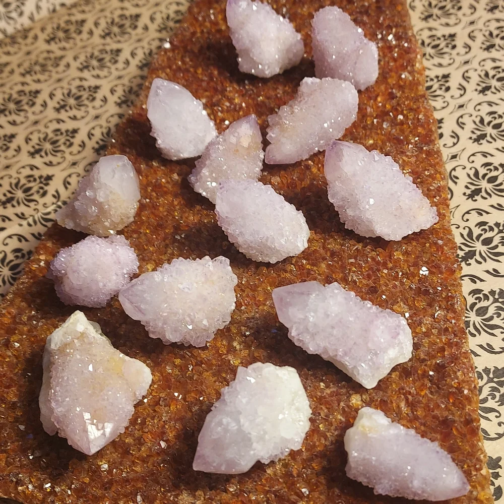 **1 DAY SALE! *** Purple Spirit Quartz Crystals Cactus Pineapple Purple Amethyst - Picture 13 of 16